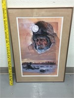 Matted and framed print, signed and numbered by Ja