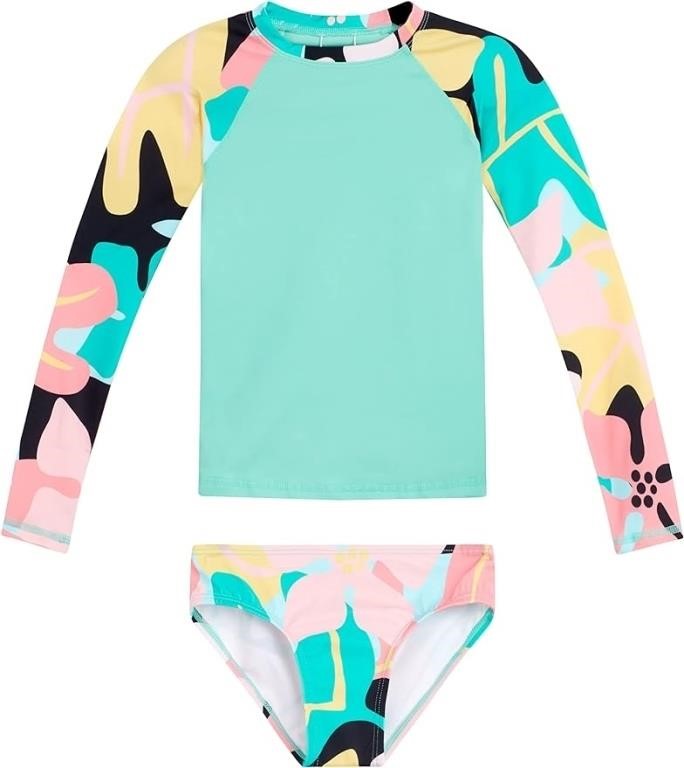 Kanu Surf Girls Long Sleeve Rashguard Upf 50 Two P