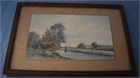 Nice Early Watercolor Painting