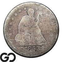 1853 Seated Liberty Quarter, Arrows and Rays