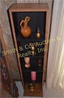 Shelf w/ Contents - Frankoma 43 Vase, Pitchers,