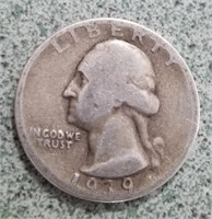 1 1939 Silver Quarter
