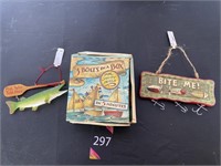Boats in a box kit & Fishing Decor
