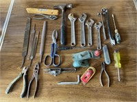 Hand Tools; Cresent Wrenches, Files, Planer,