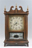 NEW ENGLAND CLOCK CO. PILLAR & SCROLL CLOCK