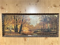 Large vintage picture titled autumn bronze by