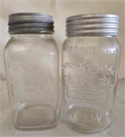 Lot of 2 Canada mason jars Crown