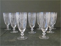 9 Vintage Fostoria Water glasses