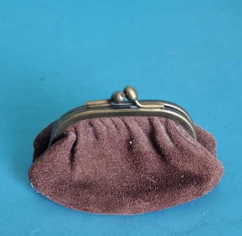 Vintage leather coin purse