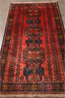 Kazak Hand Woven Rug 3.9 x 6.6 ft