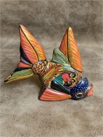Mexican Style Pottery Fish 6" tall