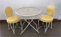 3pc Bistro Table & 2 Chairs w/ Padded Seats
