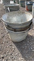 (5) Metal Cherry Buckets