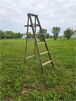 5 1/2 FT. Vintage Wooden Ladder