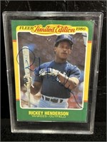 Rickey Henderson Signed Card