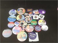 Political Pinback Collection