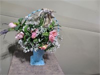 Vtg flower arrangement metal