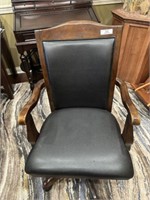Adjustable Wood Trim Office Chair