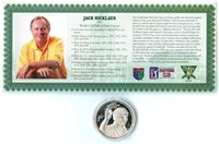 Jack Nicklaus Silver Troy Oz with Tribute & COA