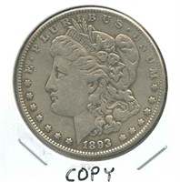 Copy of 1893 Morgan Silver Dollar
