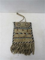 Native American Beaded Purse Leather