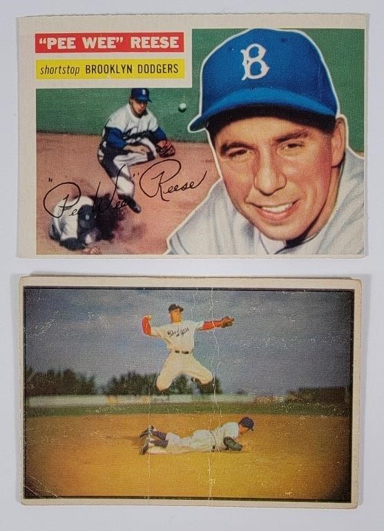 1956 Topps Pee Wee Reese Brooklyn Dodgers Cards