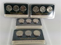 QTY 12 UNCIRCULATED SUSAN B ANTHONY COINS