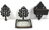 Wilton Cast Iron Match Holder, Soap Holder, Trivet