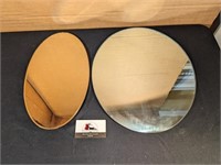 Oval mirrors (17" x 14", 16" x 9")