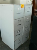 TWO 4-DRAWER METAL FILE CABINETS