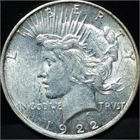 1922-D Peace Silver Dollar, High Grade