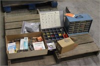 ASSORTED CLAMPS, ELECTRICAL HARDWARE, AND ITEMS