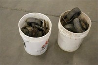 (2) BUCKETS OF CASTERS