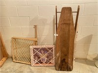 Vintage Wooden Ironing Board and More