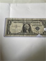 1957 Series $1 Silver Certificate Bill VG Grade