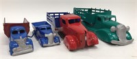 Lot of 4 Pressed Steel Trucks