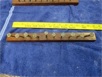 Railroad Dated Nails 30-39 in Board #1
