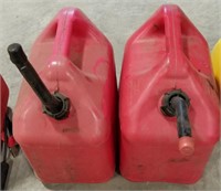 Two gas cans