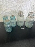 Atlas Canning Jars w/Lids