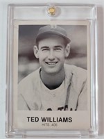 Ted Williams Baseball Card In Case