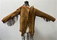 Native American Indian Fringed Leather Shirt