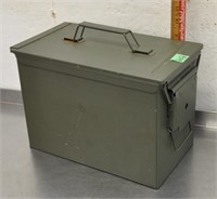Metal military ammo box, see pics