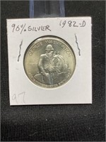 1982-D Silver Washington half (D)