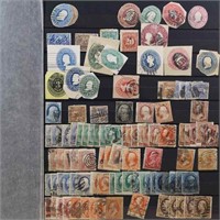 US Stamps 1860s-1980s  Used in stockbook, includes
