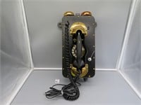 WW II US NAVY Wall Phone Black & Brass Used on a