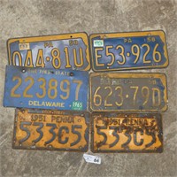 Assorted Early PA License Plates