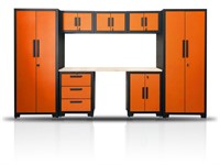 TMG-GCC08 8-Piece Garage Cabinet/Workbench Set