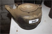 Vintage Iron Tea Kettle