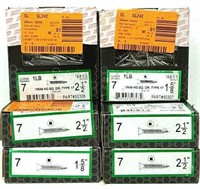 (7) 1lb. Boxes of 2.5" 7 1 5/8" Trim HD Sq. Dr.