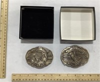2 Rodeo Belt Buckles - Appears New